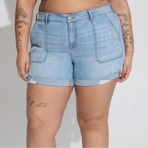 Torrid Vintage Stretch Mid-Rise Shorts